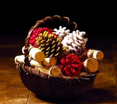 Waxed Pinecones